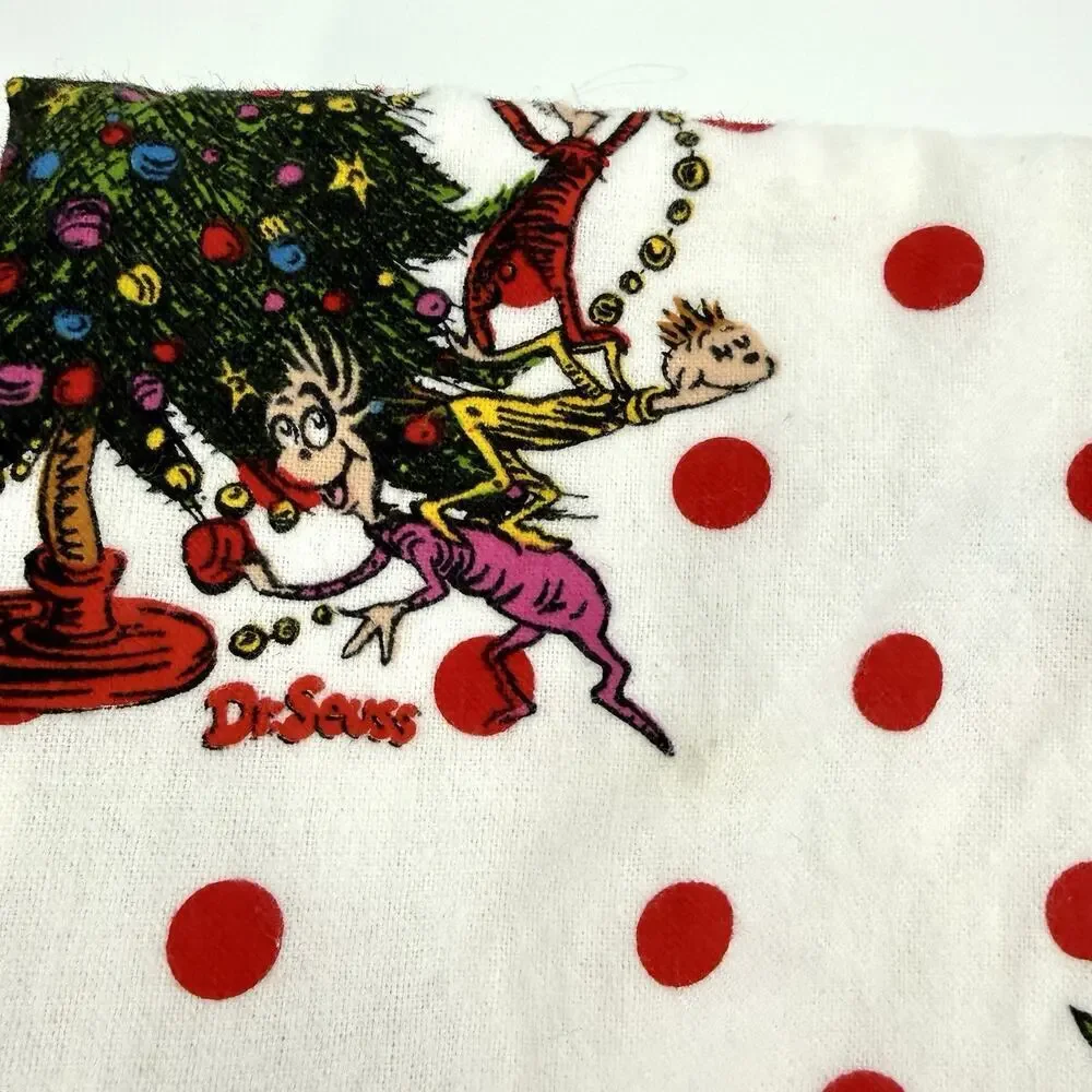 Pottery Barn Teen Dr. Seuss’s The Grinch & Max Flannel Twin Duvet Cover & Sham